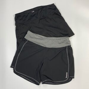 Reebok & Champion Athletic Black Shorts & Skort Small